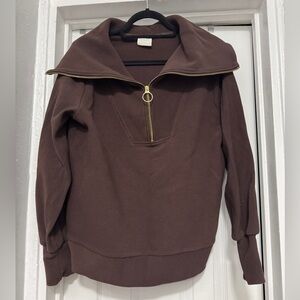 Anthropologie Varley Hawley Half-Zip Sweatshirt
